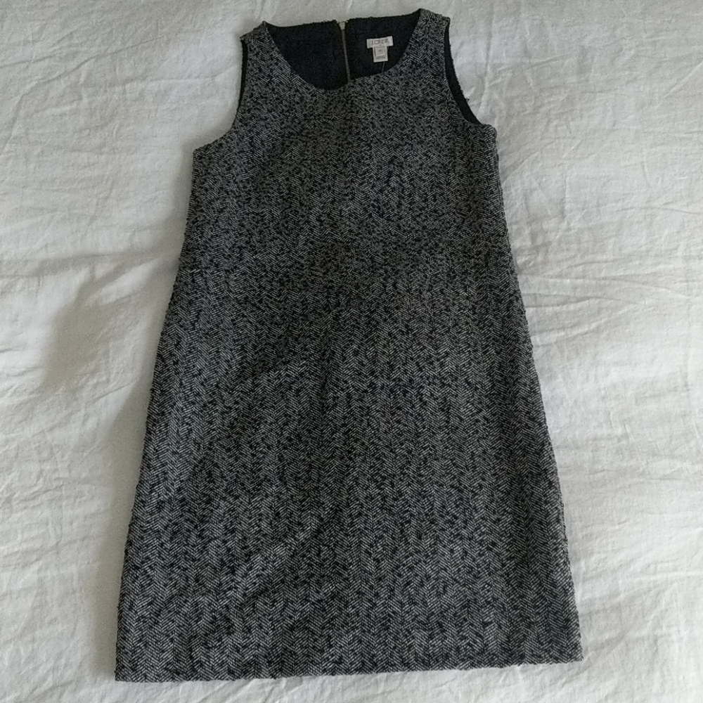 NWT J. Crew Herringbone Shift Dress